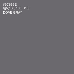 #6C696E - Dove Gray Color Image